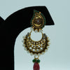 Royal Meenakshi Kundan Pearl Chandbali Earrings