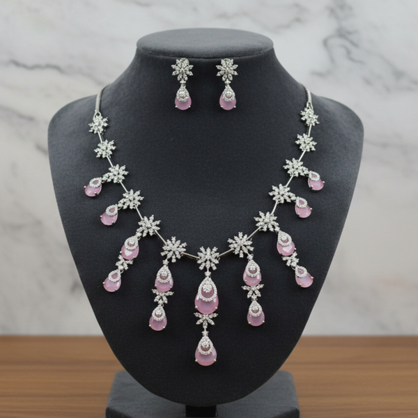 Rosé Snowfall Necklace Set
