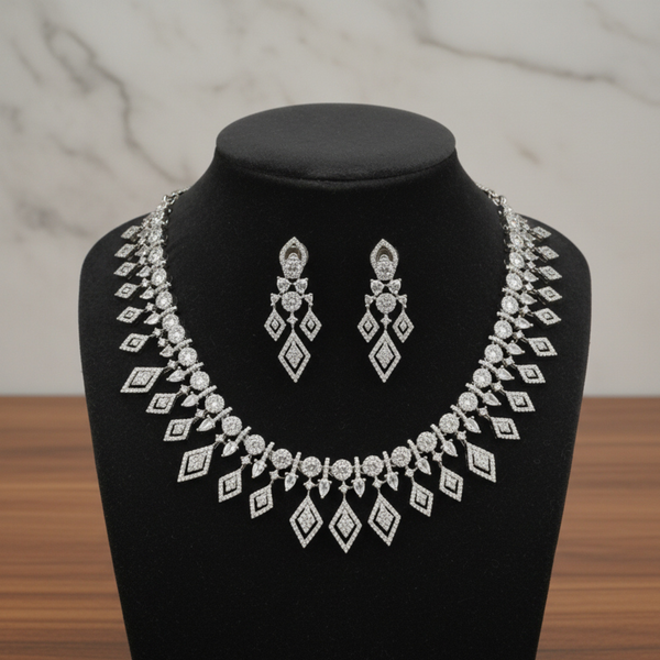 AD Diamond Aura Elegance Necklace Set