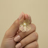 Golden Bloom Pearl Earrings