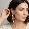 Golden Leaf Cascade Earrings