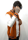 Burnt Orange Classic AX Varsity Jacket