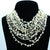 Ivory Cascade Multi-Layer Beaded Statement Necklace