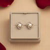 Celeste Pearl Halo Studs