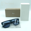 Premium Designer-Inspired Square Frame Sunglasses – Blue Lens Edition