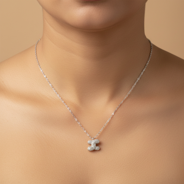 Diamond Initial “I” Pendant