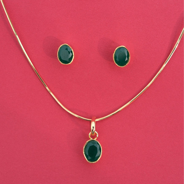 Emerald Grace Pendant Set