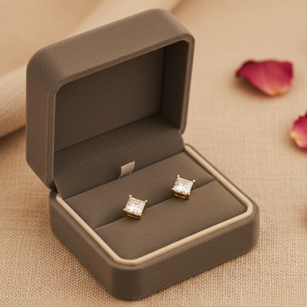 Aurora Square Spark Studs