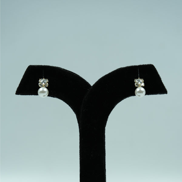 Pearl Blossom Stud Earrings