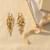 Golden Leaf Cascade Earrings