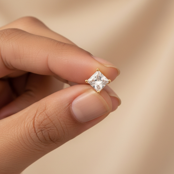 Aurora Square Spark Studs