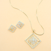 Golden Maze Pendant Set