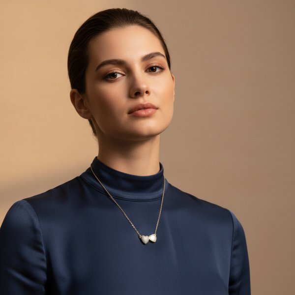 Twin Heart Grace Pendant