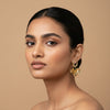 Golden Petal Whisper Earrings