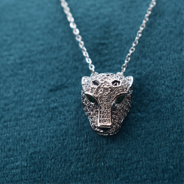 Emerald Gaze Panther Pendant