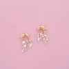 Crystal Dewdrop Hoops