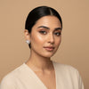 Celeste Pearl Halo Studs