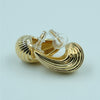 Golden Wave Luxe Stud Earrings