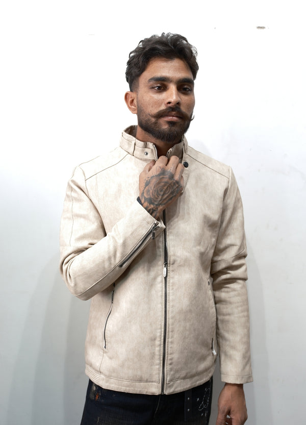 Classic Beige Rider Jacket