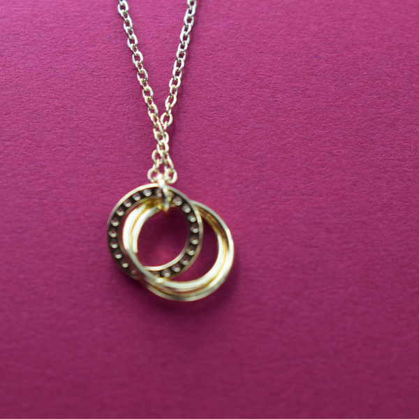 Infinity Duo Circle Pendant