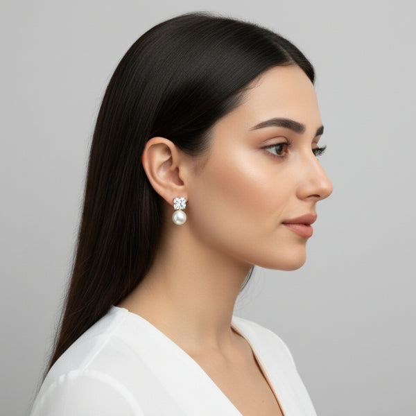 Pearl Lumière Drop Earrings