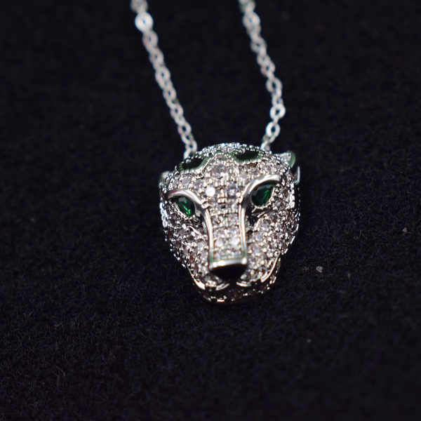 Emerald Gaze Panther Pendant