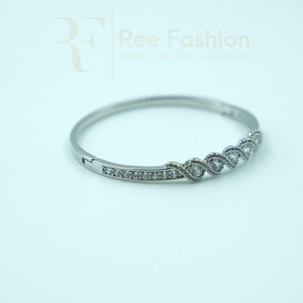 Crystal Elegance Infinity Bangle