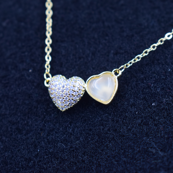 Twin Heart Grace Pendant
