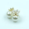 Pearl Crown Stud Earrings