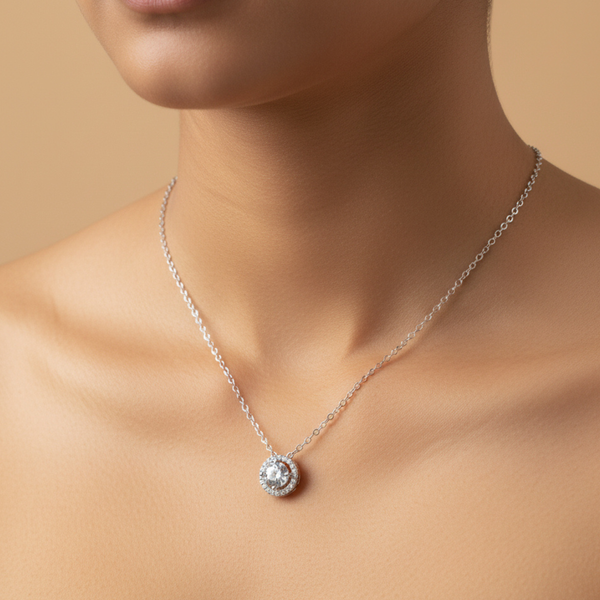 Infinity Halo Spark Pendant