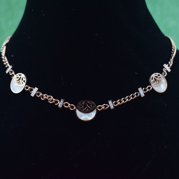 Rose Aura Charm Necklace