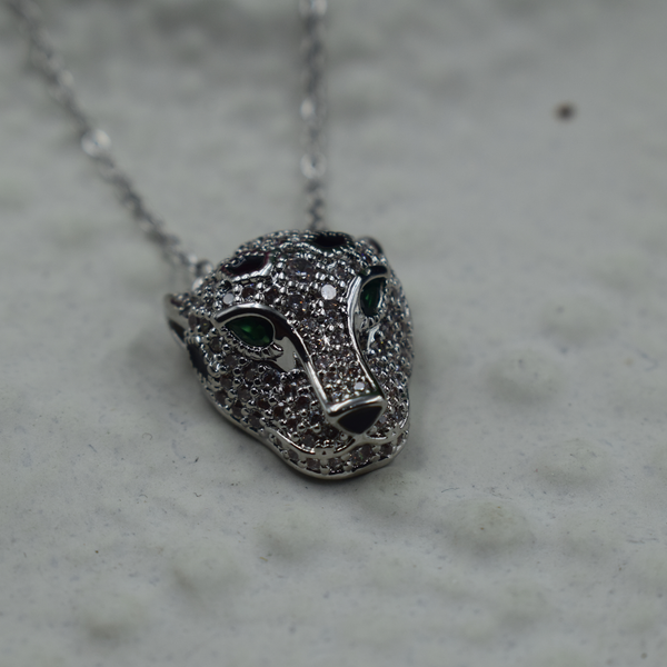 Emerald Gaze Panther Pendant