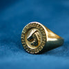 Majestic Stallion Greek Emblem Gold Ring