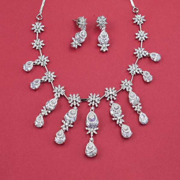 Rosé Snowfall Necklace Set