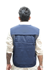 Navy Blue Multi-Pocket Utility Travel Vest