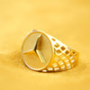 TriStar Elite Gold Mesh Ring