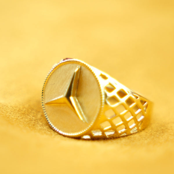 TriStar Elite Gold Mesh Ring