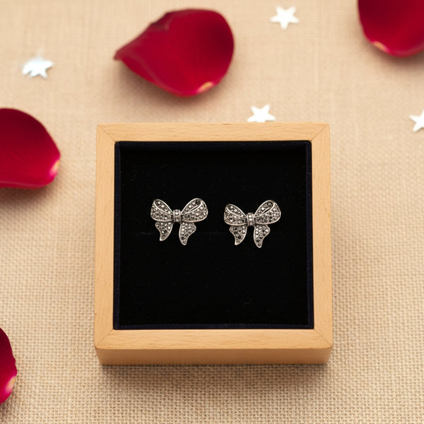 Midnight Bow Spark Studs