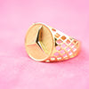 TriStar Elite Gold Mesh Ring