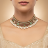 Royal Pastel Pearl Choker Set