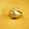 Imperial Caesar Emblem Gold Signet Ring