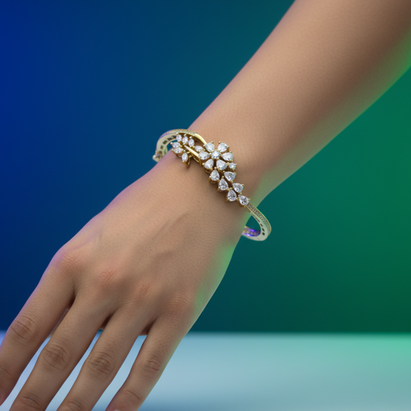 Crystal Vine Open Bracelet