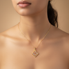 Golden Prism Pendant Necklace