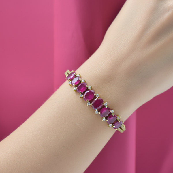 Ruby Royale Line Bracelet