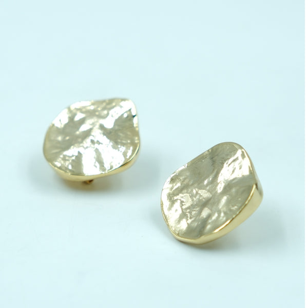 Aurora Gleam Gold Stud Earrings