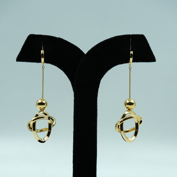Aurora Interlock Drop Earrings