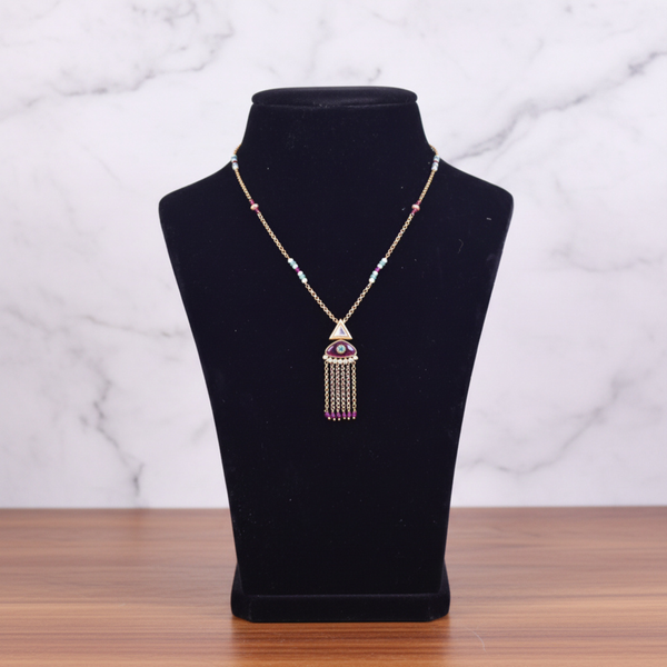 Evil Eye Tassel Pendant Set