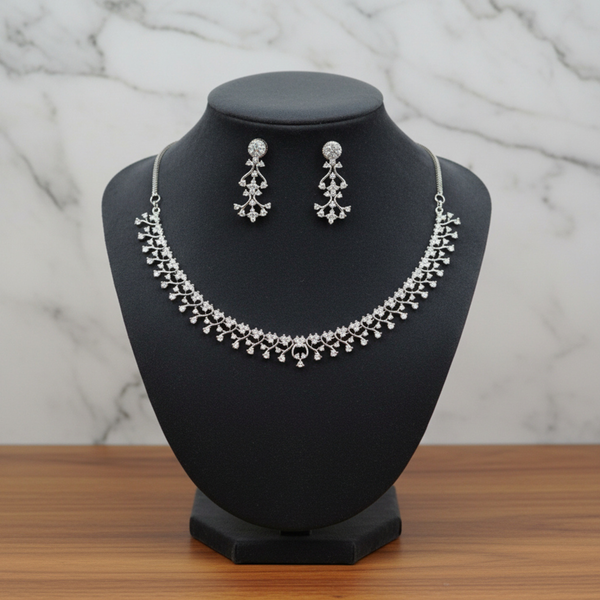 Crystal Vine Grace AD Necklace Set