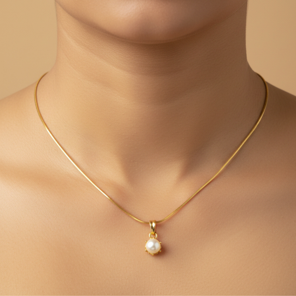 Luna Pearl Drop Pendant