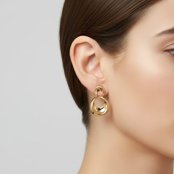 Aurora Loop Drop Earrings